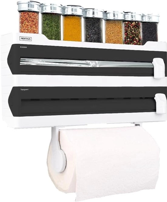 Supporto per attrezzi e contenitore per erbe - Dispensatore tridimensionale in alluminio per una cucina organizzata