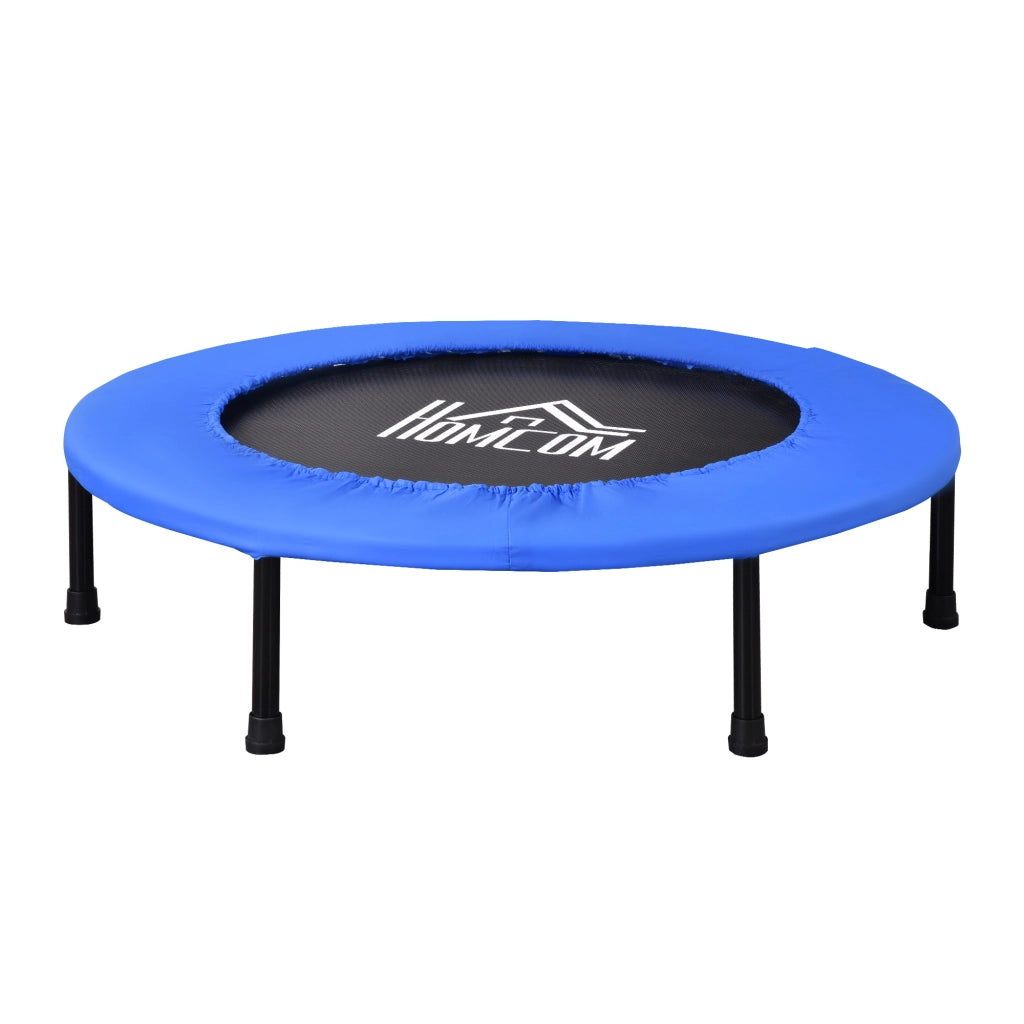 Trampolino Elastico per Allenamento con 30 Molle ¨C zephmum ¨C Nero e Blu, Acciaio, Plastica, PP, ?91x22.5 cm