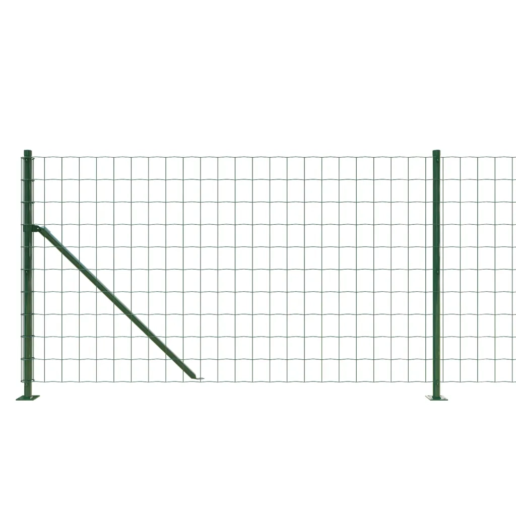 Recinzione Metallica con Flangia Verde 0,8x25 m 154168