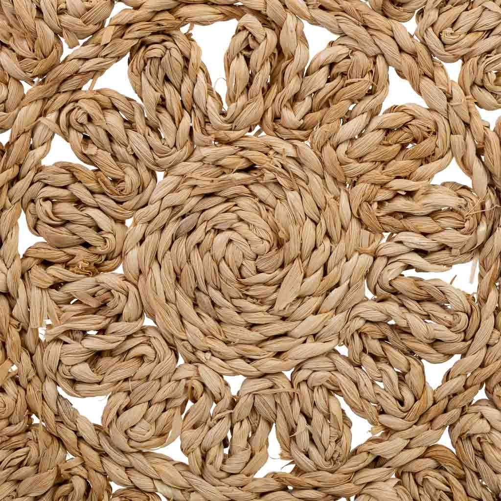 Sottopentola in fibra naturale marrone 50x35x1,5h cm