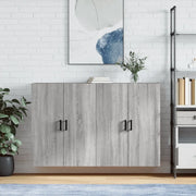 Mobili a Parete 2 pz Grigio Sonoma 69,5x34x90 cm 3195625