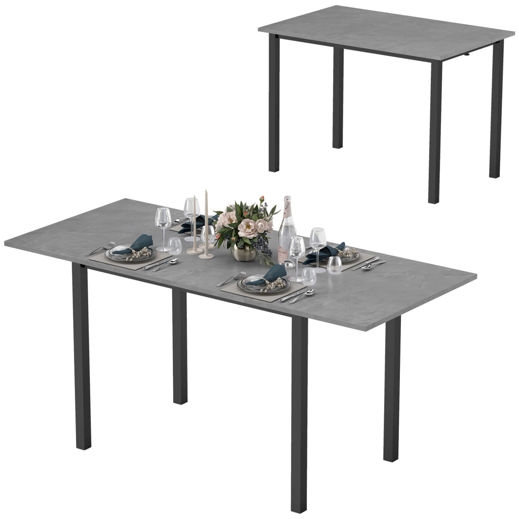 Tavolo da pranzo allungabile 6 persone ¨C Xylo ¨C telaio in acciaio grigio
