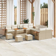 Set Divano da Giardino 14 pcs Beige polyrattan 3363111