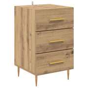 Comodino | Armadio da Notte | Mobiletto da notte Rovere artigianale 40 x 40 x 66 cm