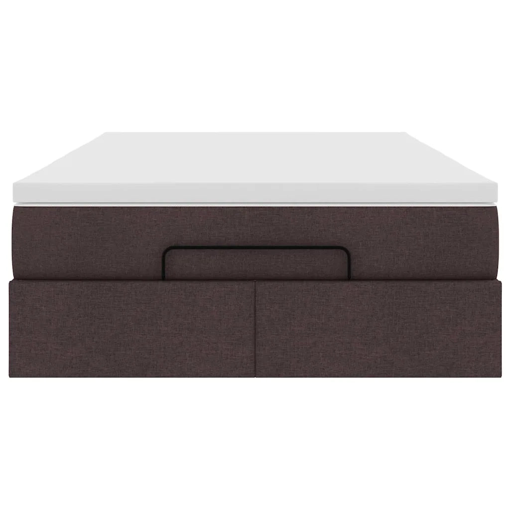 Struttura Letto Pouf con Materasso 120x200 cm in Tessuto 3311102