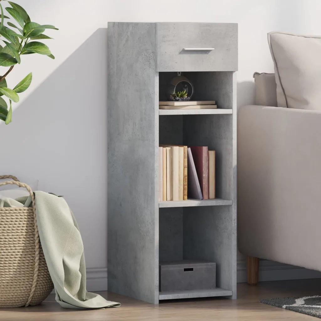 Credenza Grigio Cemento 30x42,5x93 cm in Legno Multistrato 846309