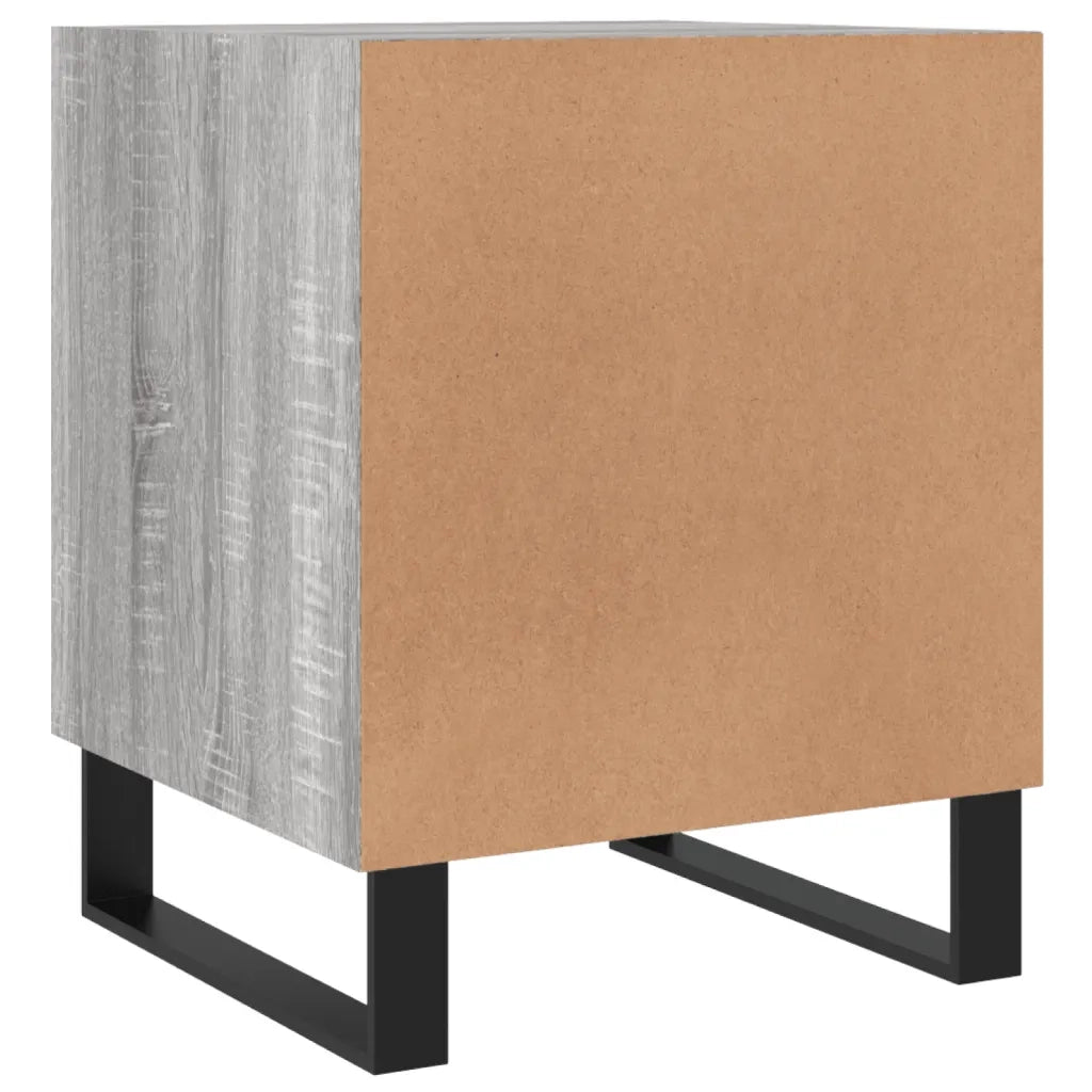 Comodini 2 pz Grigio Sonoma 40x40x50 cm in Legno Multistrato 827625