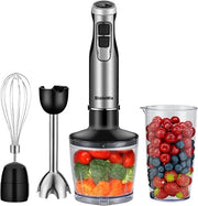 Impastatrice 4 in 1 - Mixer - Frullatore - Macinapeste - Ciotola - Bicchiere di Mescolanza - Elettrico