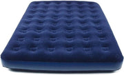 Letto aeree in velluto blu reale - 203 x 152 cm - Letto a aria lussuoso per due persone