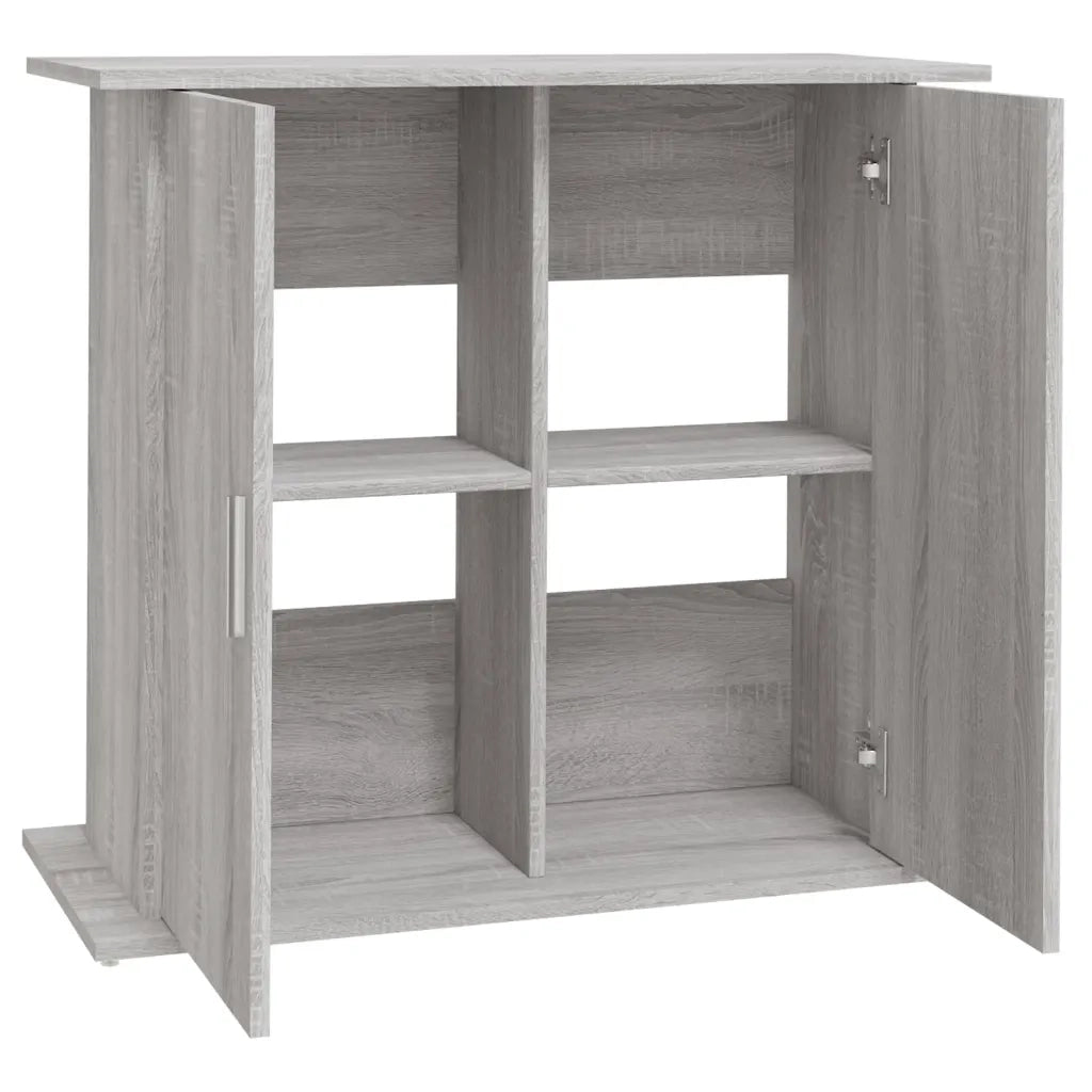 Supporto Acquario 81x36x73cm in Legno Multistrato Grigio Sonoma CFW8025845