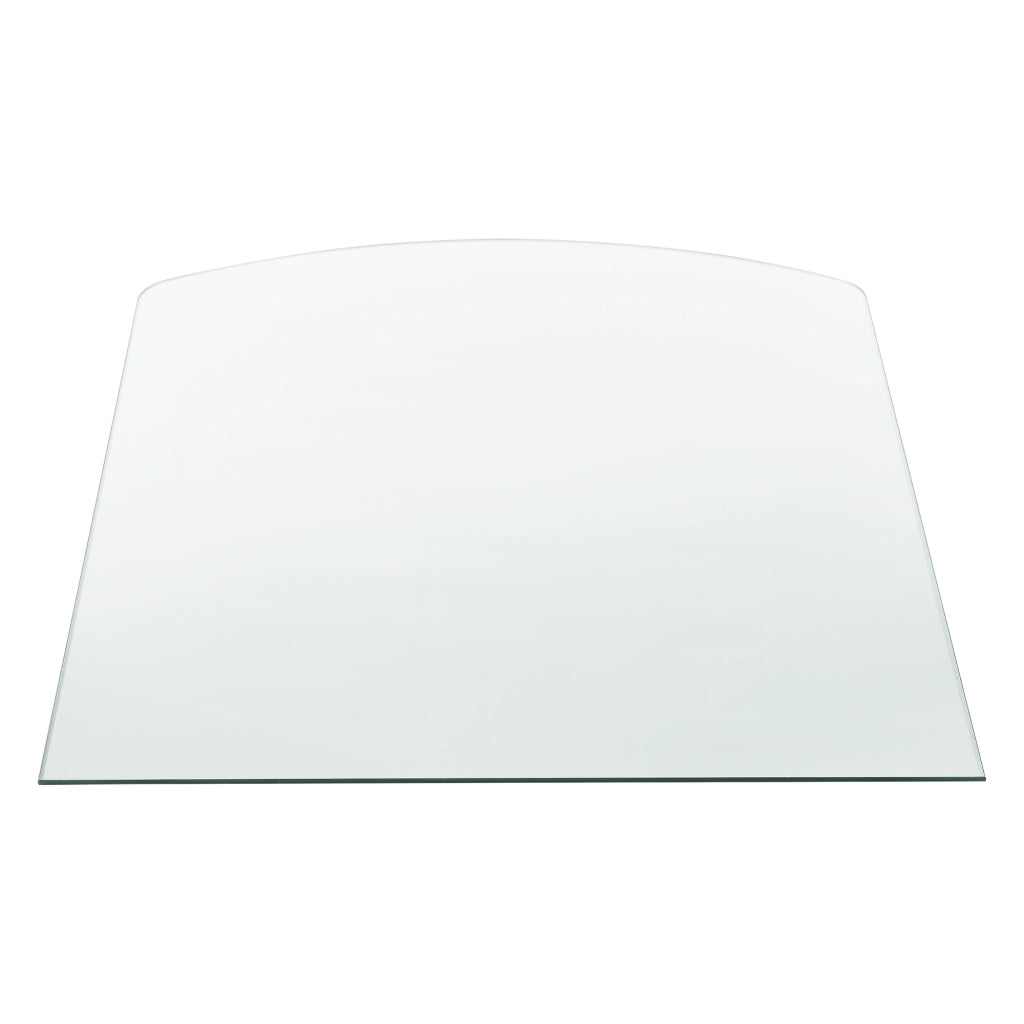 Piano a Rettangolo Circolare in Vetro Glasgow 850 x 750 mm per Tavoli 'Fai da te' Protezione Pavimento Stufa - Trasparente [neu.haus]