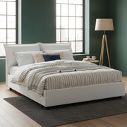 Letto Matrimoniale Amy, Letto Matrimoniale Materasso Incluso Made in Italy, Bianco