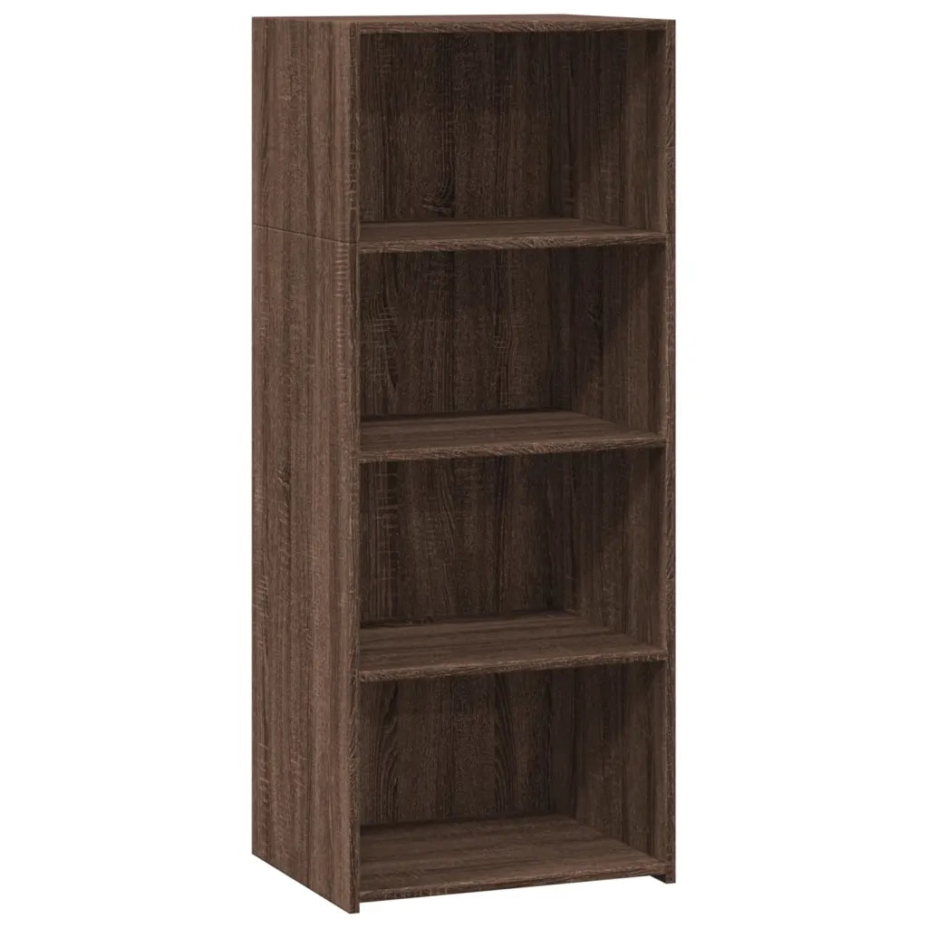 Credenza Rovere Marrone 50x41x124 cm in Legno Multistrato 846403