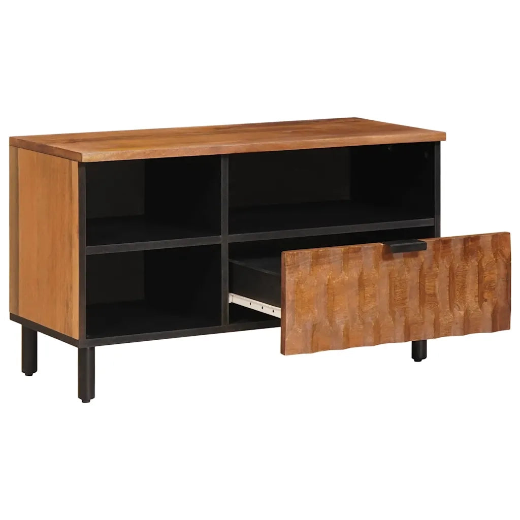 Mobile TV con cassetto Finitura Marrone Acacia 80 x 33 x 46 cm 4017917