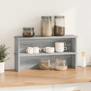 Scaffali da Cucina Impilabili 2 pz Grigio Sonoma 50x15x16 cm CFW2425171