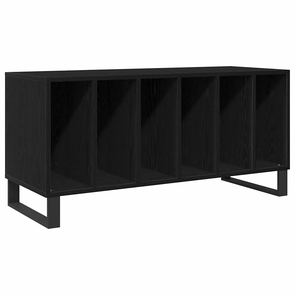 Mobile porta vinili Rovere Nero 100 x 38 x 48 cm CFW9721030