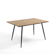 Tavolo allungabile effetto legno finitura rovere cm. H.76xP.80xL.120