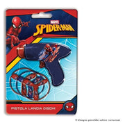 Trade Shop - Pistola Lancia Dischi Lancia Eliche Spiderman Supereroi Giocattolo Per Bambini -