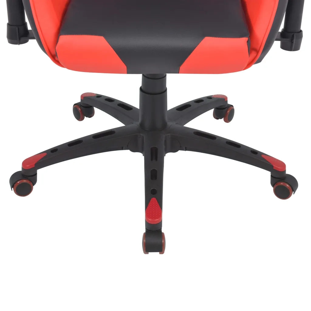 Sedia da Ufficio | Sedia da Gaming Racing Reclinabile in Pelle Sintetica Rossa