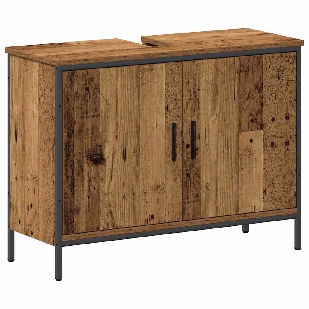 Unità da Bagno con lo scaffale 3 pcs Marrone Legno multistrato 3332548