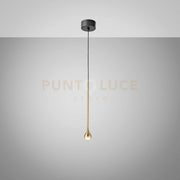 URSULA S/P - SOSPENSIONE LED ORO CON ROSONE 3000K 255LM 5W