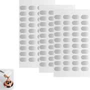 3 viti di chiusura in PVC bianco - adesivi autoadesivi per rivestimento di superfici - riparazioni di armadi e mobili.