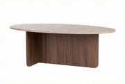 Tavolino in legno "Orba" - 120 x 65 x 40 cm - Travertino
