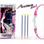 Trade Shop - Arciere Girl Arco Con 3 Frecce Giocattolo Gioco Bambine -
