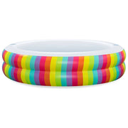Bestway piscina gonfiabile Rainbow Dreams, 206x206x51 cm, 632 litri, per bambini dai 6 anni, 2 portabicchieri, PVC