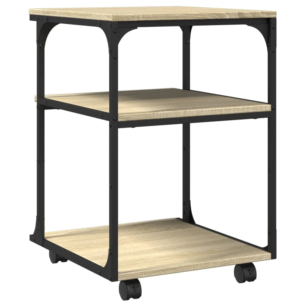 Sonoma Supporto per stampante a 3 livelli scrivania/mobile per ufficio 43 x 48 x 64 cm marrone 02_0044807