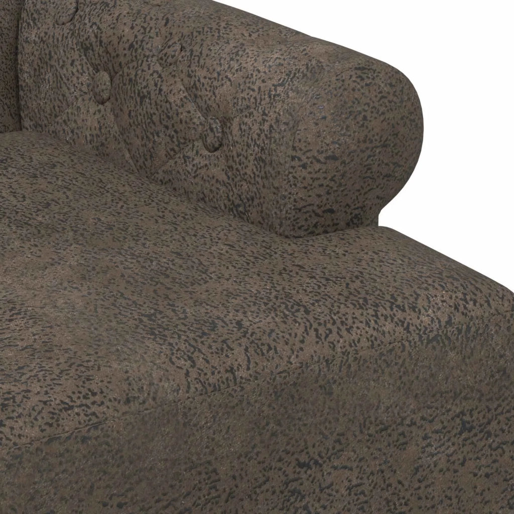 Loveseat con bottoni imbottiti Grigio Scuro 120 x 65 x 78 cm 42041841