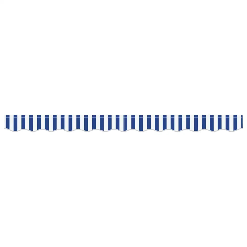 Tenda a Braccio Blu e Bianco 230 x 20 cm Tela 42000666
