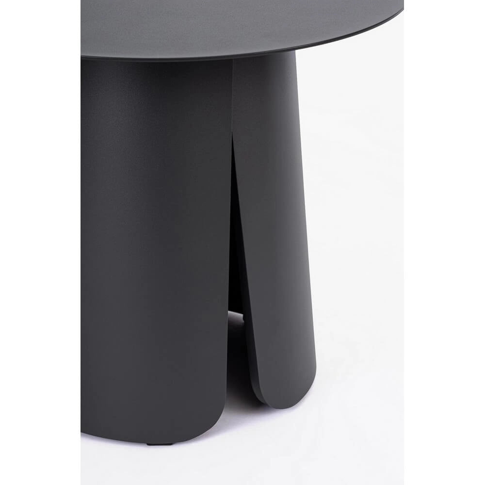 Tavolino rotondo da esterno in alluminio verniciato 45 cm - YAMIRA
