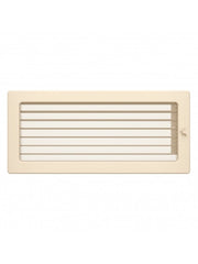 Griglia di ventilazione per camino 17x37  crema con tapparelle avvolgibili