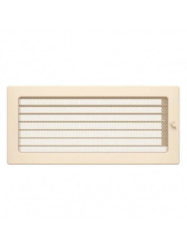 Griglia di ventilazione per camino 17x37  crema con tapparelle avvolgibili