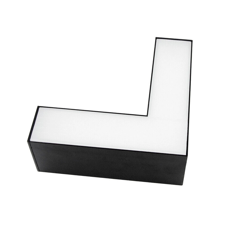 Trade Shop - Lampada Di Raccordo Connettore A L Per Lampadario 12w Luce Selezionabile Cct Ll57-l-3c - Nero