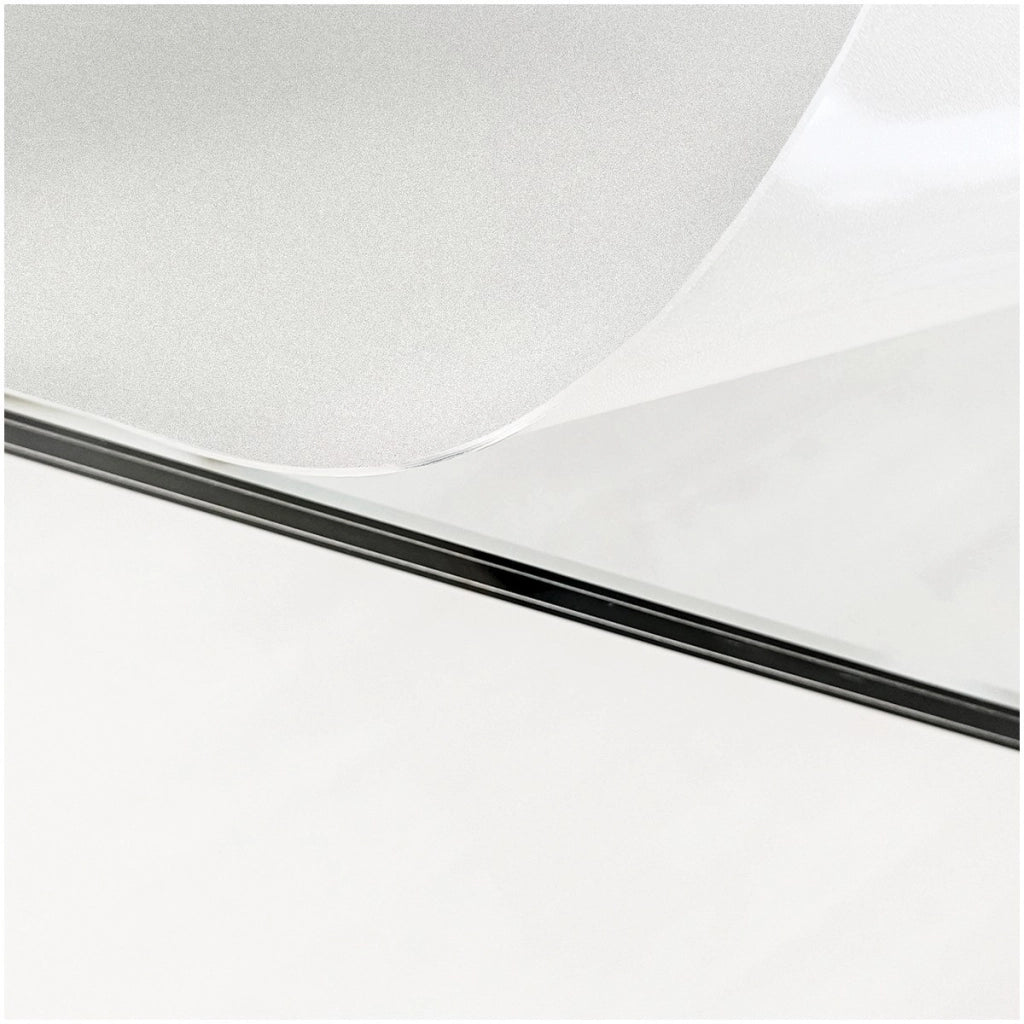 Tovaglia Trasparente Satinata Pellicola Pvc Opaca Copritavolo Antimacchia Spessa 100x100 Cm Chiara