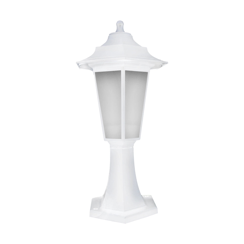 Paletto giardino classico 43cm bianco E27 IP44 Struhm
