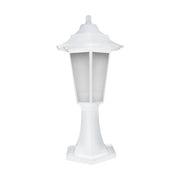 Paletto giardino classico 43cm bianco E27 IP44 Struhm