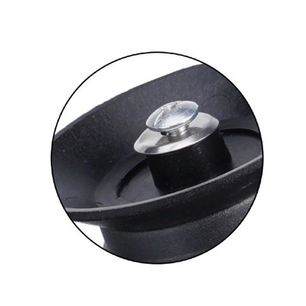 Trade Shop - Pomello Manopola Di Ricambio Per Coperchio Antiscotto Antiscivolo ø6.5 Cm Nero 607413 -
