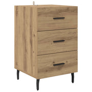 Comodino | Armadio da Notte | Mobiletto da notte Rovere artigianale 40 x 40 x 66 cm