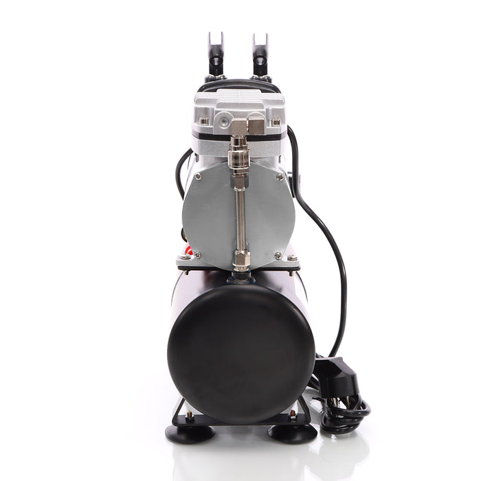 Compressore per aerografo AF189, monocilindro con serbatoio aria e pressione massima di 6 bar