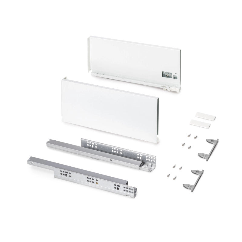Cassetto esterno Protone 30kg, guide di estrazione totale con una chiusura soft, altezza 178mm, profondità 400mm, Acc..