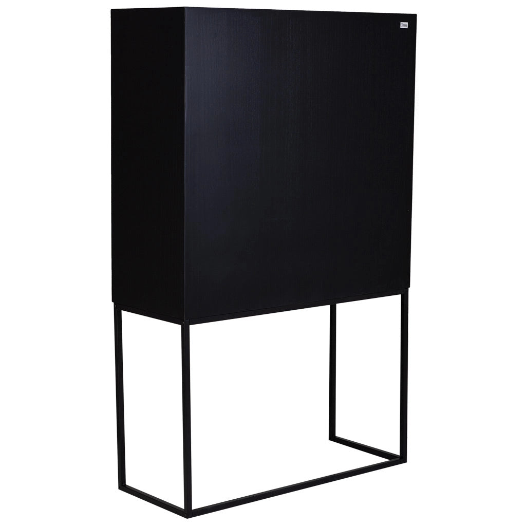 Armadio 2 ante in legno e metallo 100x40x160h cm