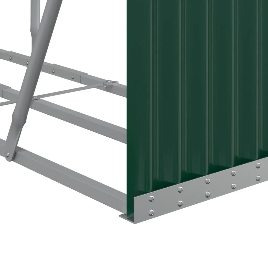Portaceppi Verde 180x45x100 cm in Acciaio Zincato 364544