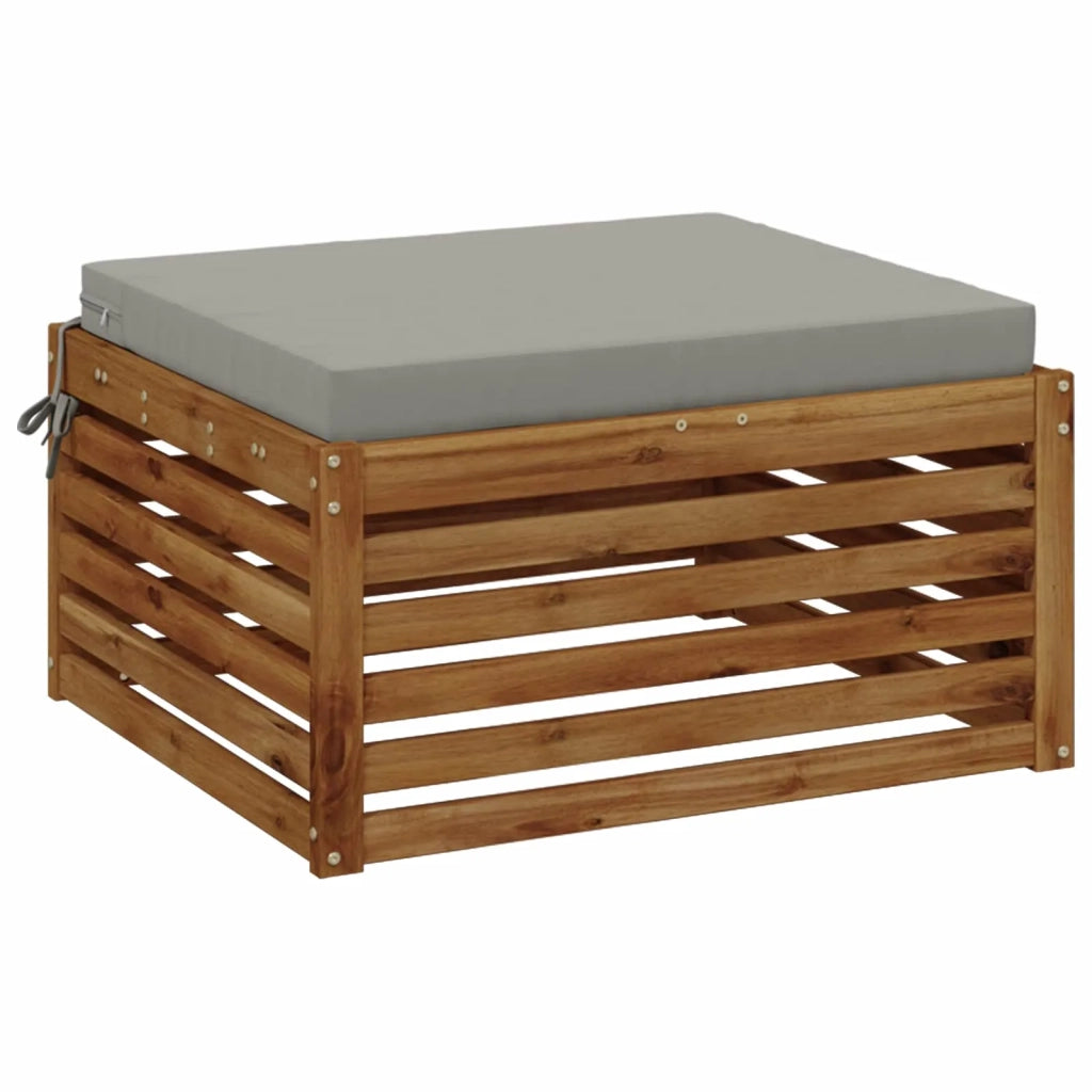 Cuscino per Sedia in Unico Pezzo SOEST 100% Poliestere Grigio 944913