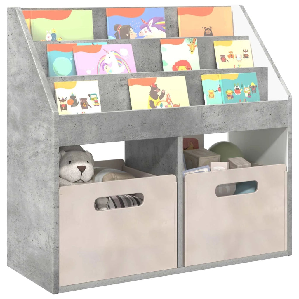 Libreria per Bambini Grigio cemento 72,5 x 29,5 x 69 cm 892382