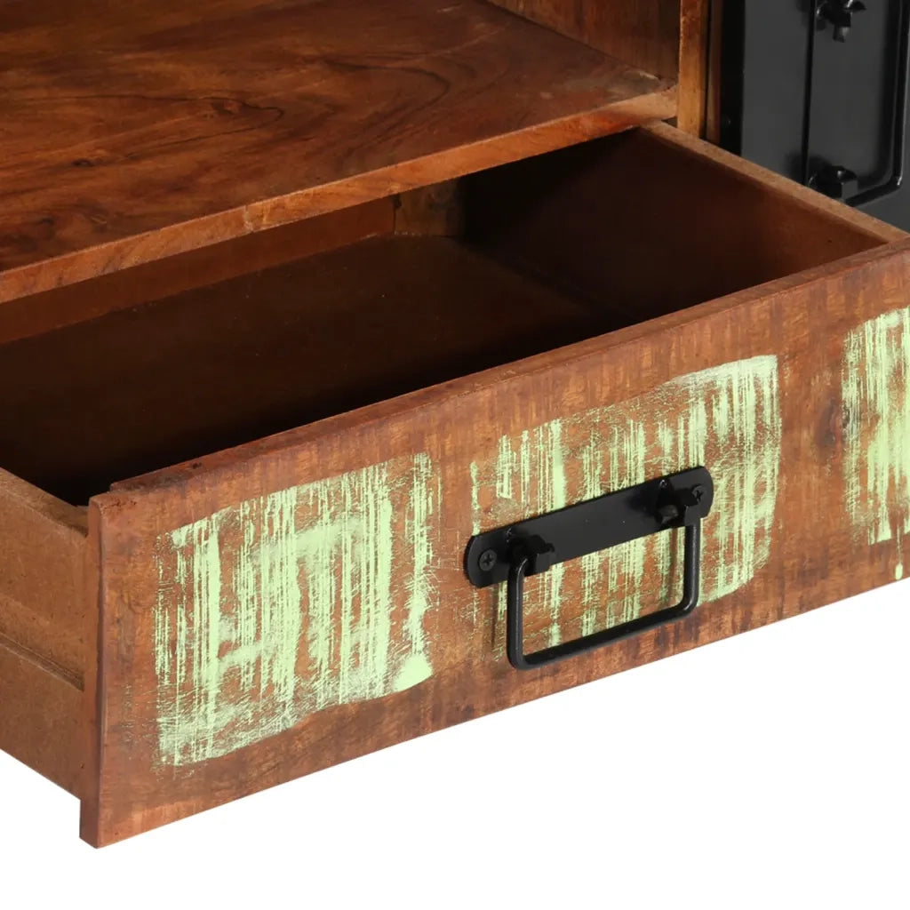 Tavolino da Salotto 100x50x41 cm in Legno Massello di Recupero 338221