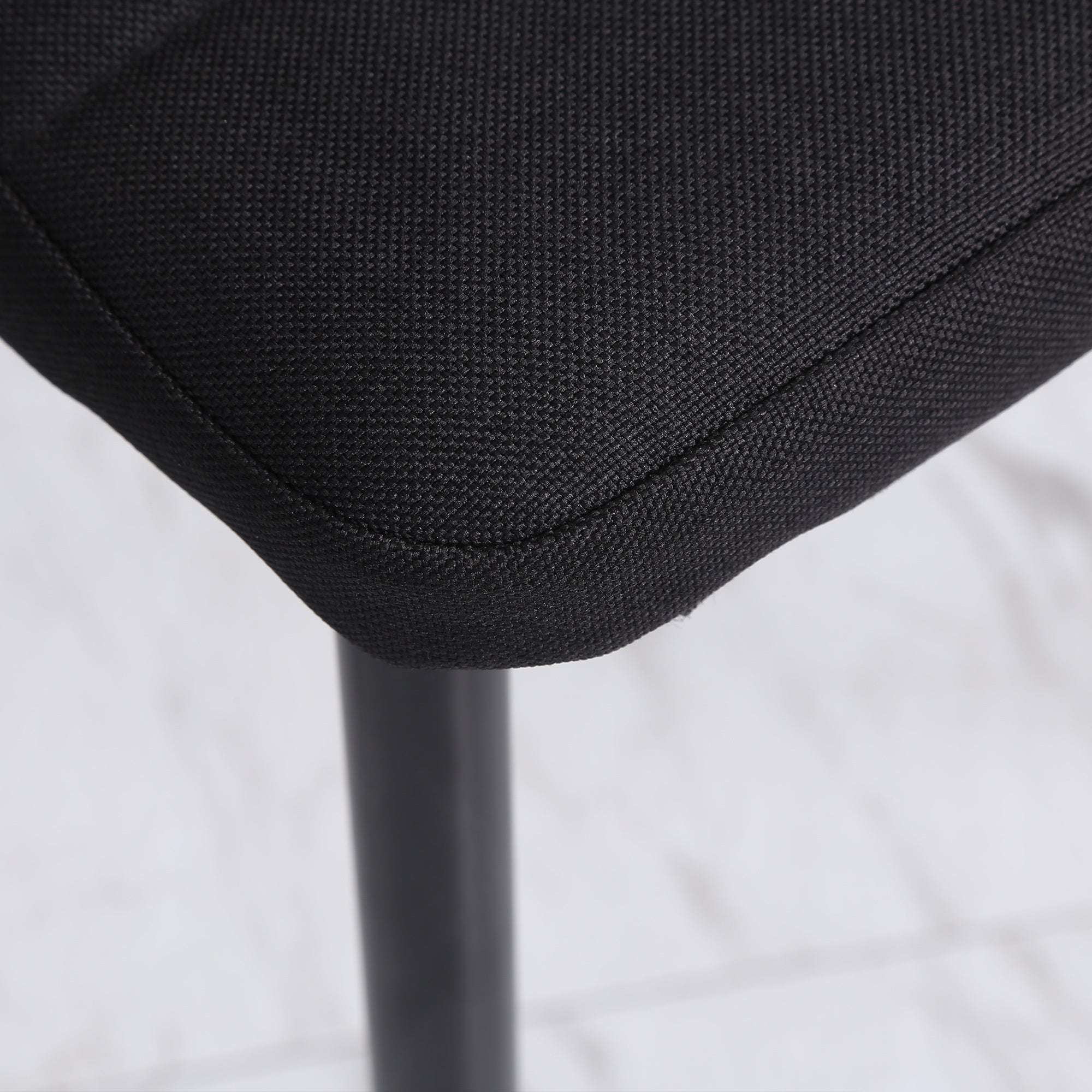Set 4 Sedie 41x50x97 cm in Tessuto Nero
