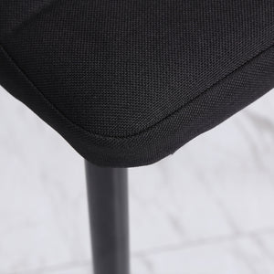 Set 4 Sedie 41x50x97 cm in Tessuto Nero